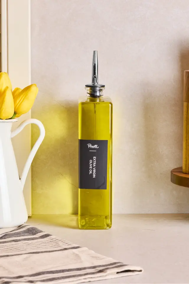 Molivet Silver Kapak 750 ml Cam Yağdanlık-Sirkelik