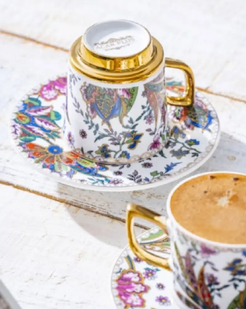 Abigal 6 Kişilik Kahve Fincanı Takımı 90 ML