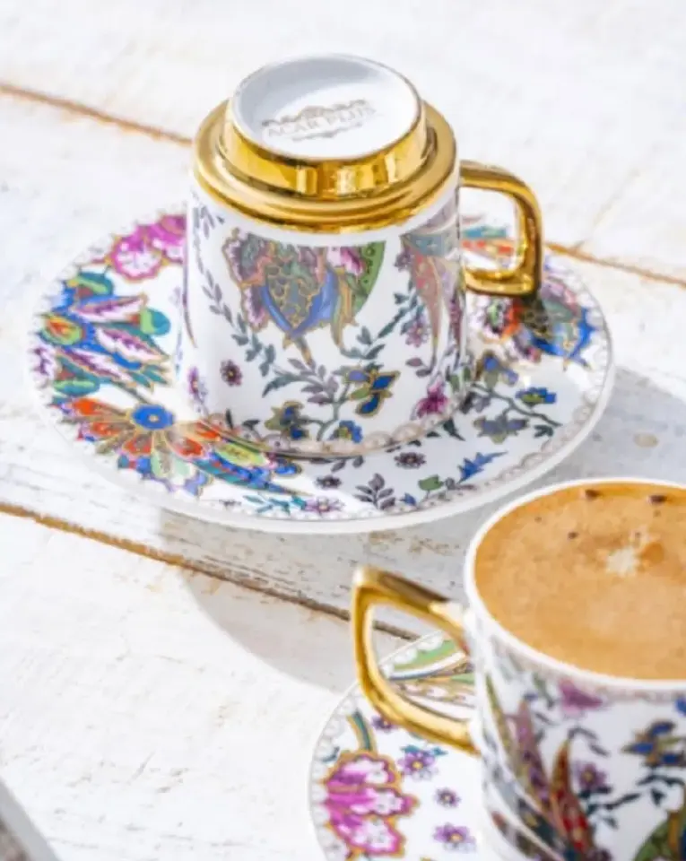 Abigal 6 Kişilik Kahve Fincanı Takımı 90 ML