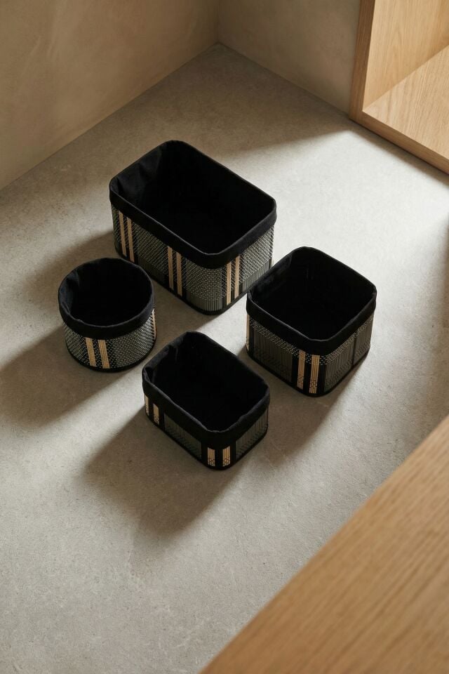 Nordic 4 lü Bambu Sepet Seti