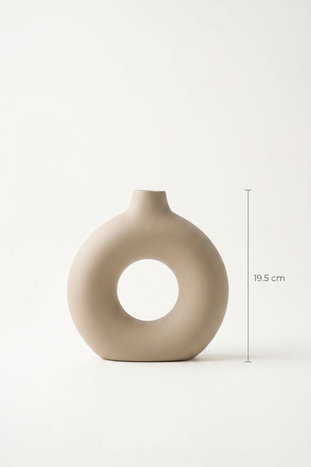Terra Luxe Halka Vazo Yeşi l- 19 cm