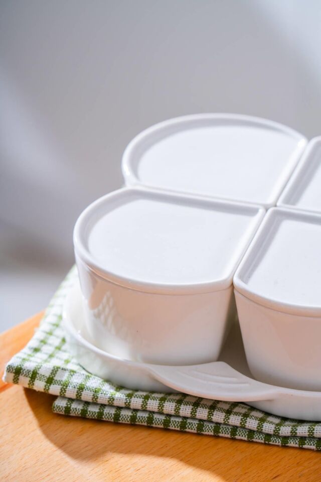 Pure Line 4 lü Tepsili Kahvaltılık & Kuruyemiş Seti
