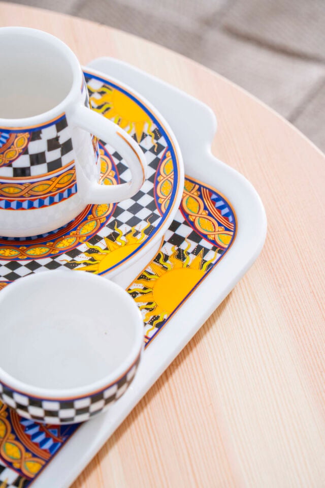 Trianna 2 Kişilik Tepsili Kahve Fincan Takımı - 100 ml