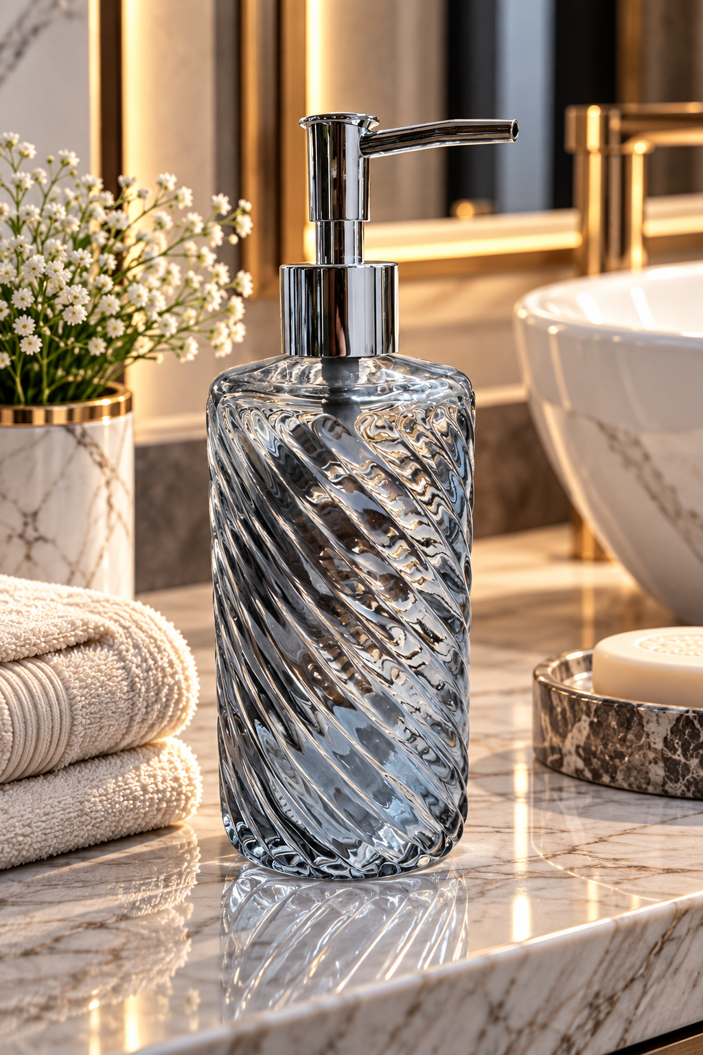 Cam Sıvı Sabunluk 200ml