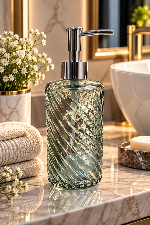 Cam Sıvı Sabunluk 200ml