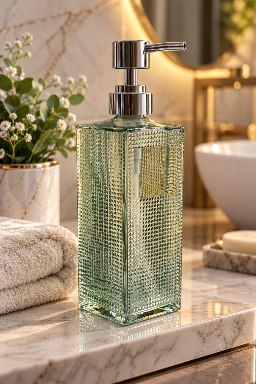 Cam Sıvı Sabunluk 200 ml