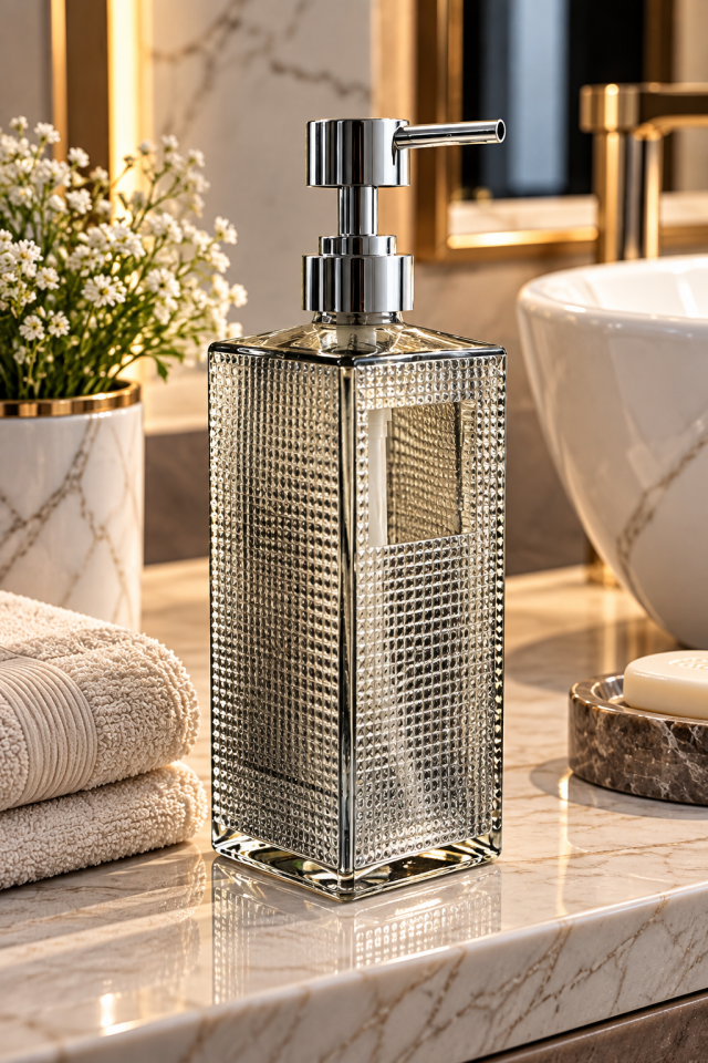Cam Sıvı Sabunluk 200 ml