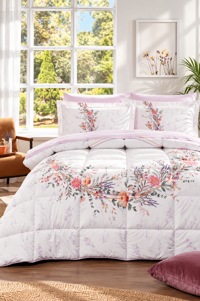 Lavender Çift Kişilik Uyku Seti