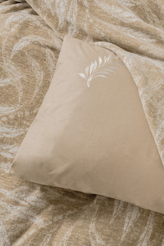 Fleece Çift Kişilik Yatak Örtülü Nevresim Takımı Bosco Bej